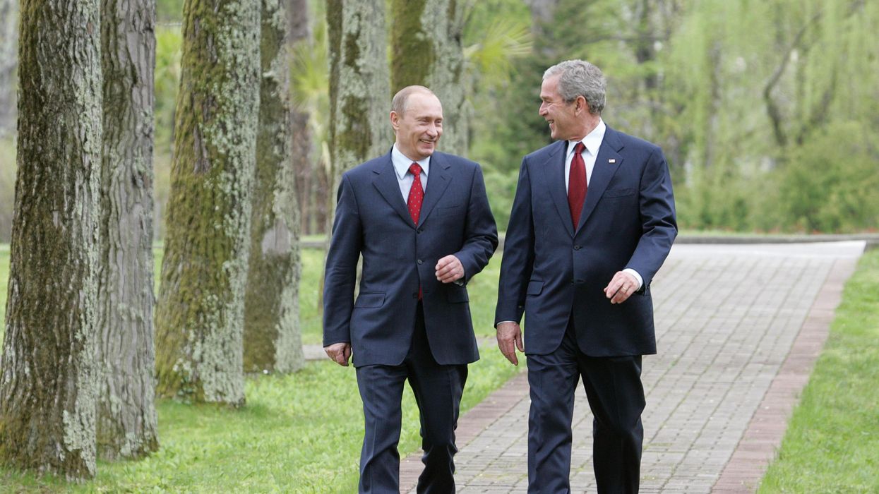 George W. Bush Visits Vladimir Putin