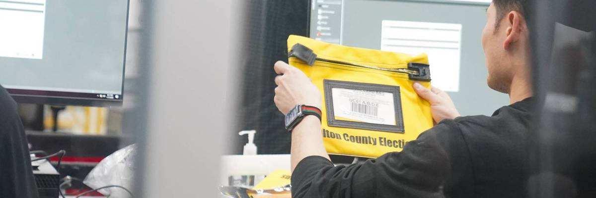 Georgia Ballots Are Processed And Counted On Election Day