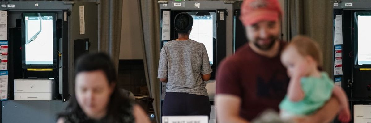 Georgians Head To The Polls To Cast Their Votes In The State's Primary Election