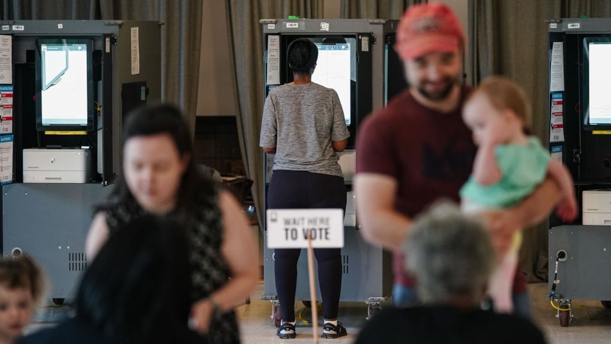 Georgians Head To The Polls To Cast Their Votes In The State's Primary Election