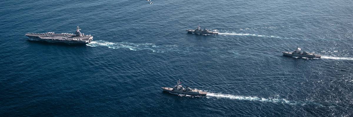 Gerald R. Ford Carrier Strike Group and U.S. Air Force B-52 Joint Operations