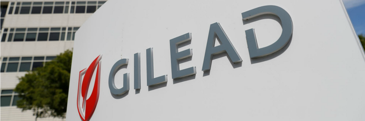 Gilead pharmaceutical company sign