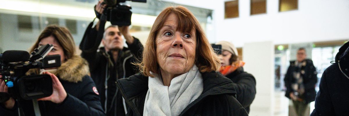 Gisele Pelicot arrives at the Avignon courthouse