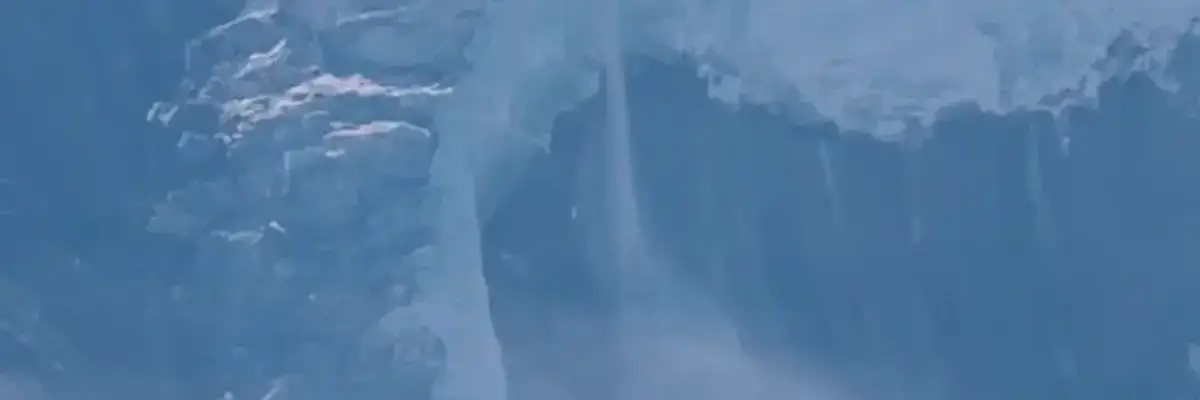 Glacier collapse.