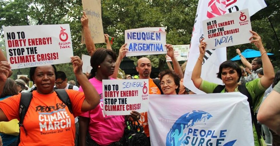 Global communities unite at the People's Climate March on September 21, 2014. (Common Dreams: CC BY-SA 3.0 US)