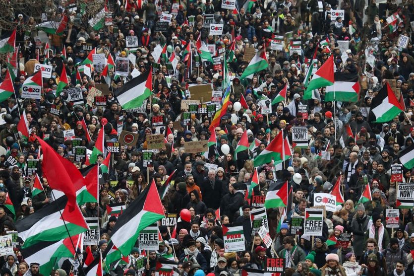 Global Day Of Action For Palestine In London