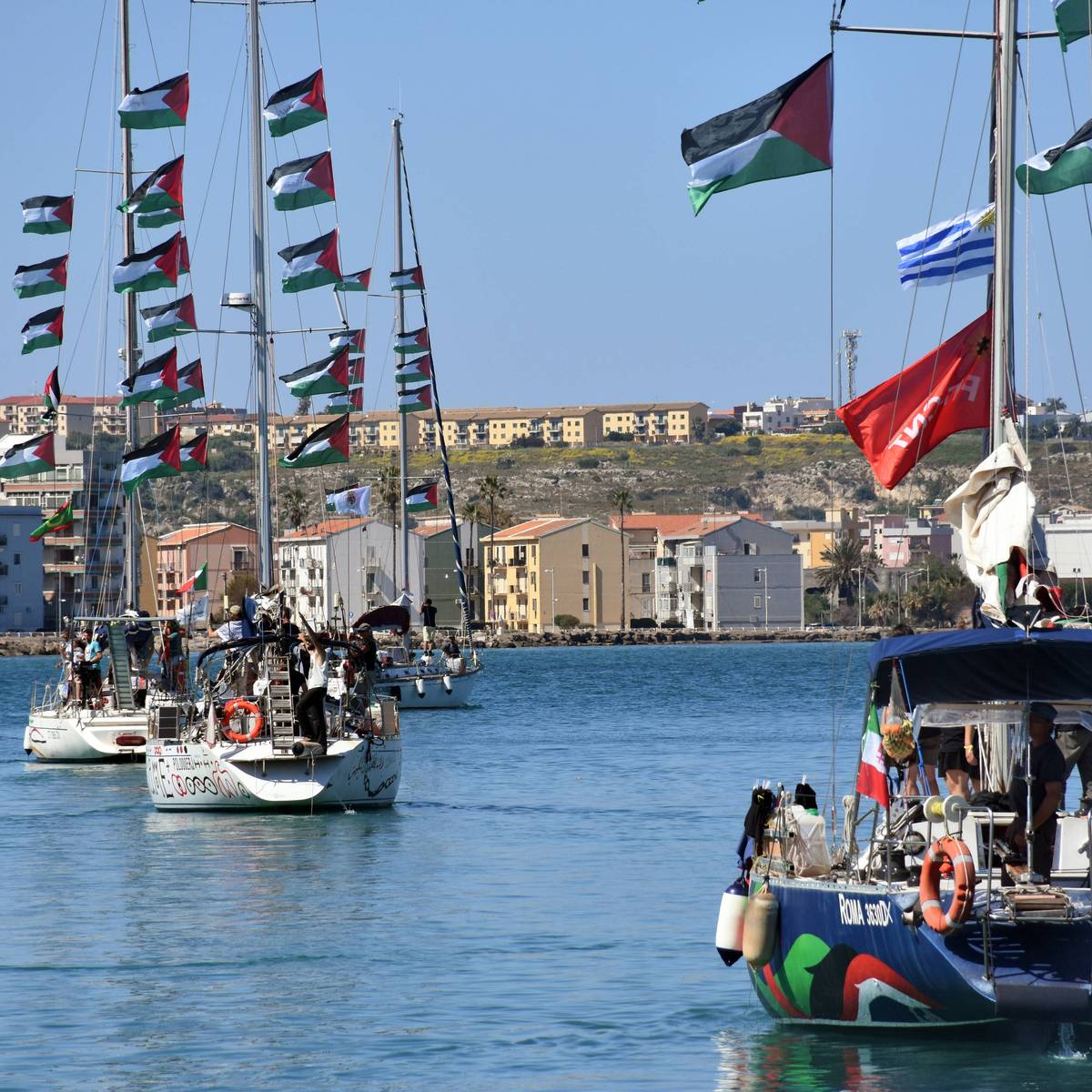 Global Sumud Flotilla vessels set sail from Sicily