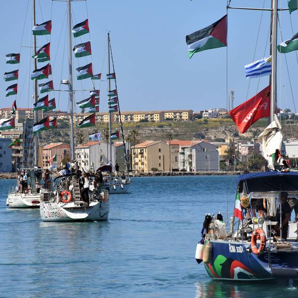 Global Sumud Flotilla vessels set sail from Sicily