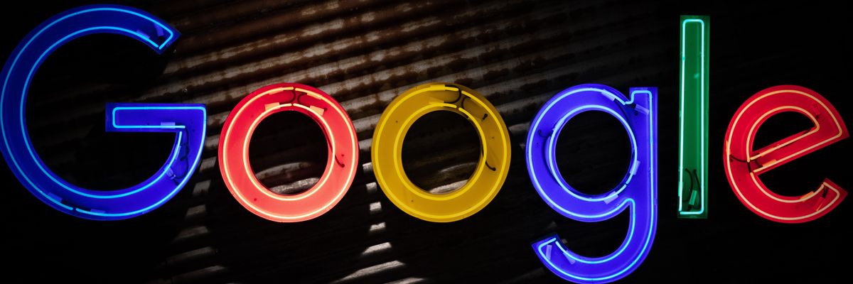 Google logo neon light signage.