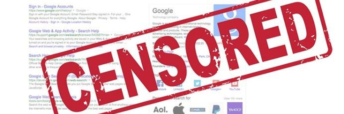 Human Rights Coalition Condemns Google's Plan for Censored Search Engine in China as 'Alarming Capitulation'