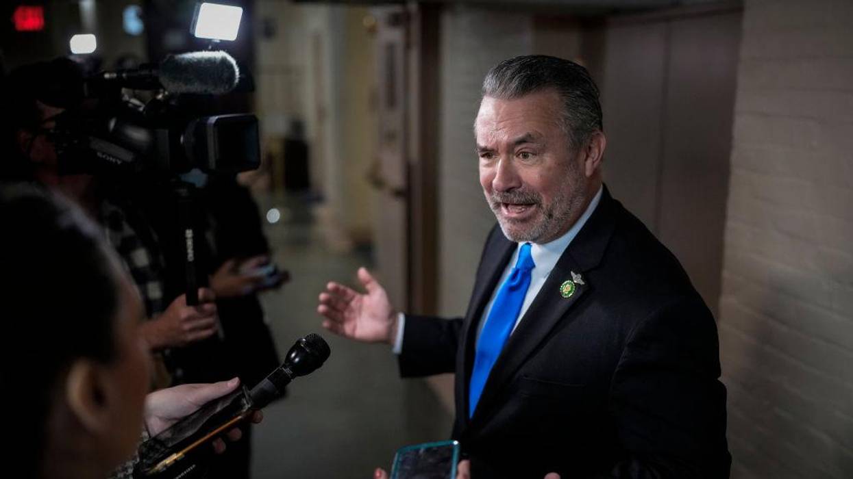 GOP Rep. Don Bacon speaks to reporters