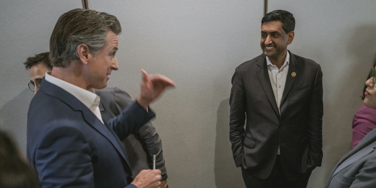 Gov. Gavin Newsom and Rep. Ro Khanna