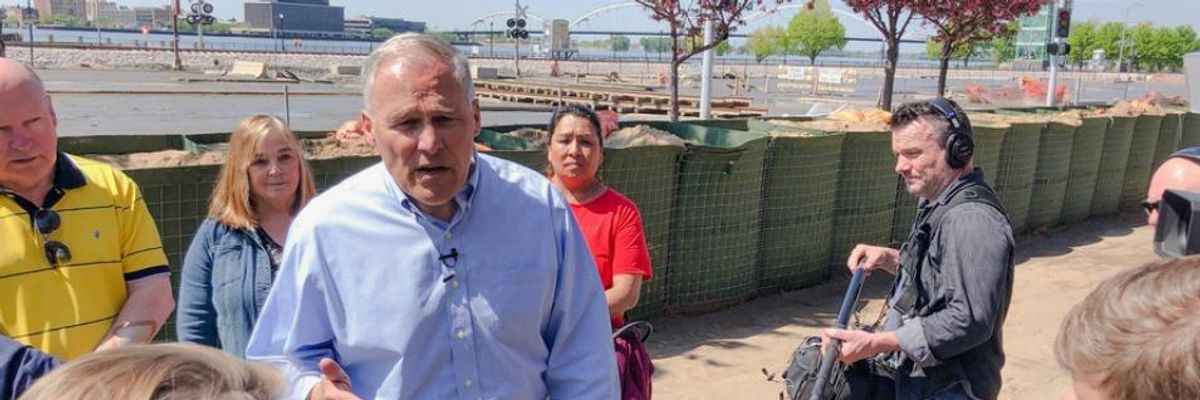 Inslee's $9 Trillion Climate Plan Praised for Showing Why Rapid Mobilization a 'Massive Economic Opportunity'