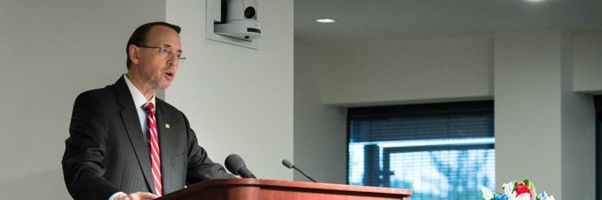 As Trump Vows to Rid DOJ of 'Lingering Stench,' Ted Lieu Warns of Obstruction of Justice if Rosenstein is Fired