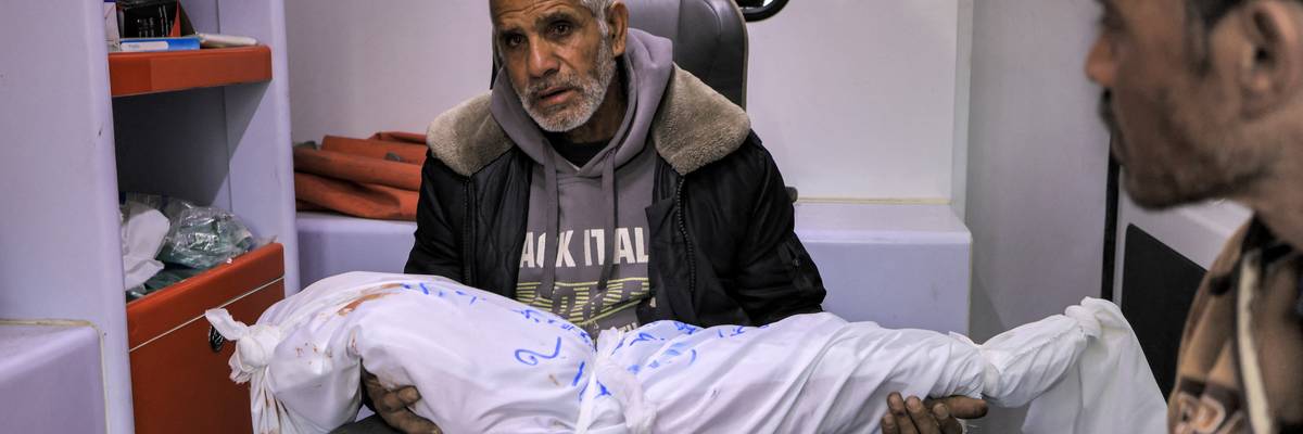 Grandfather of a Palestinian girl