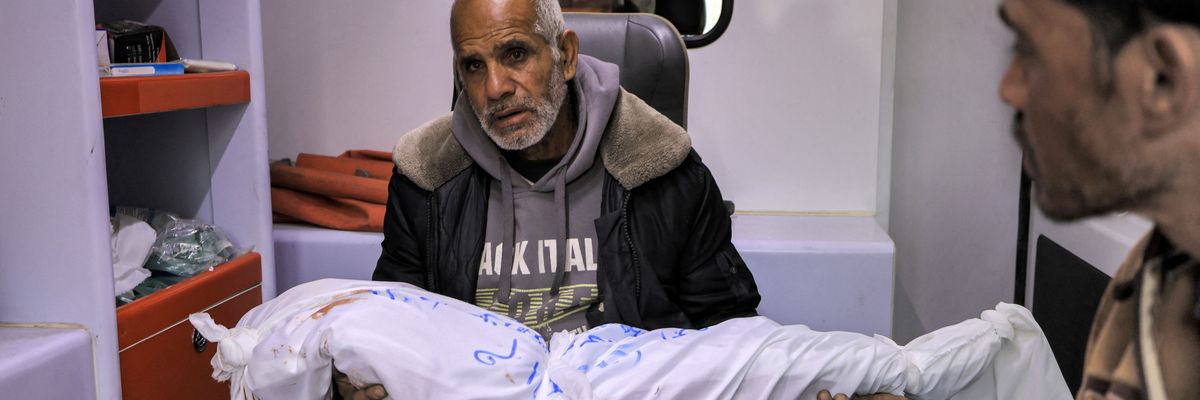 Grandfather of a Palestinian girl