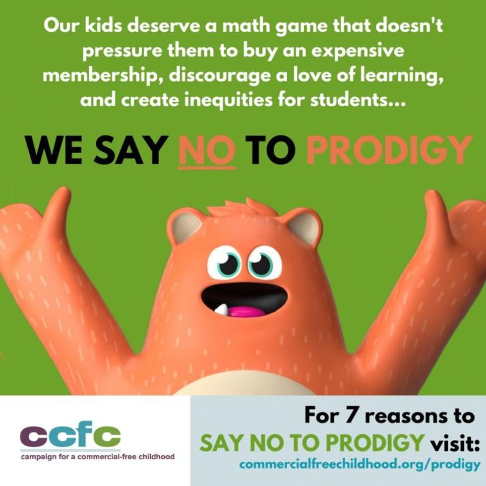 Graphic from the Campaign for a Commercial-Free Childhood