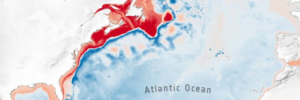 Graphic shows weakening AMOC