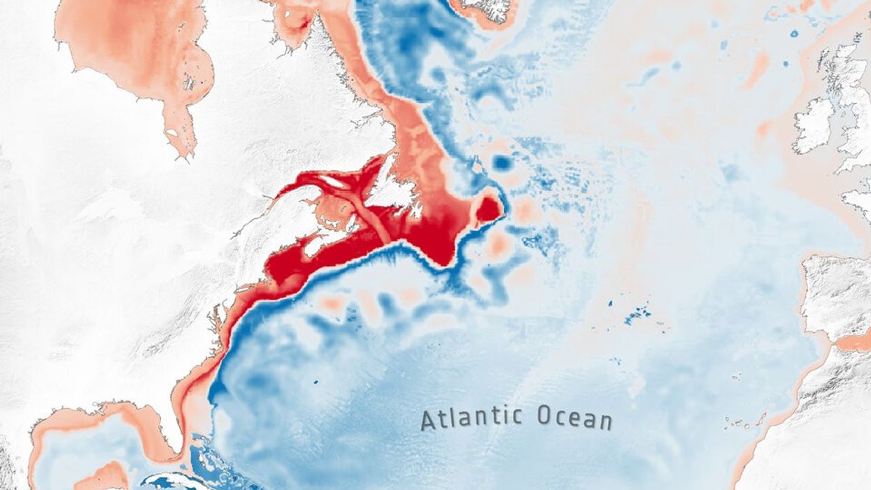 Graphic shows weakening AMOC