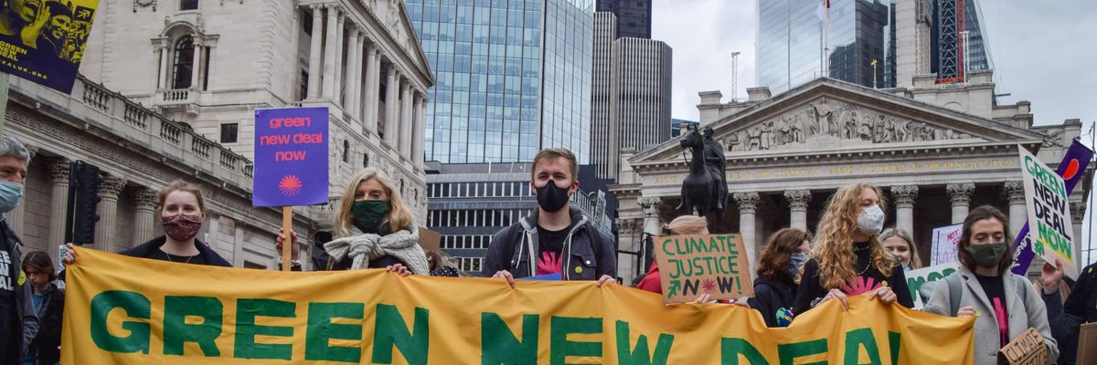 Green New Deal protest in London