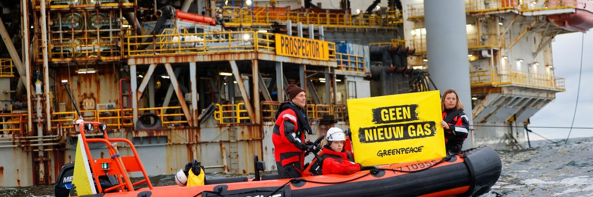 'Victory': Gas Drilling Project Paused After Greenpeace Occupies Platform in North Sea