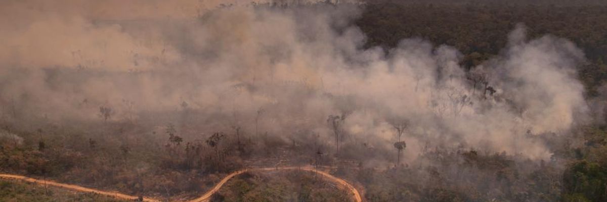 As Fires Surge in Brazilian Amazon, Bolsonaro Strategy to Battle Deforestation Blasted as 'PR Stunt'