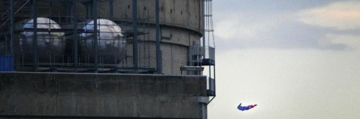 Watch: Greenpeace Crashes Superman Drone Into Nuclear Power Plant to Expose Facility's Dangers