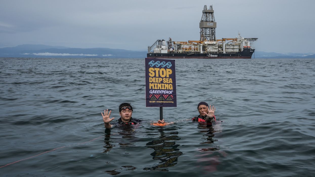 Greenpeace Malaysia activist Heng Kiah Chung (left) and Malaysian actress Sharifah Sofia