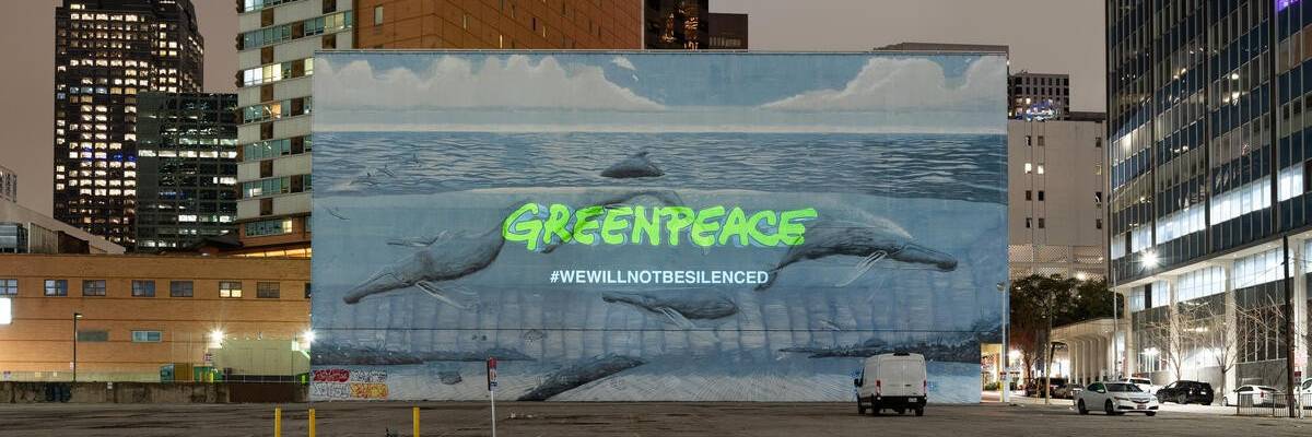 Greenpeace USA billboard.