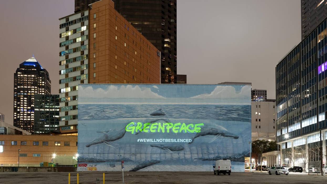 Greenpeace USA billboard.