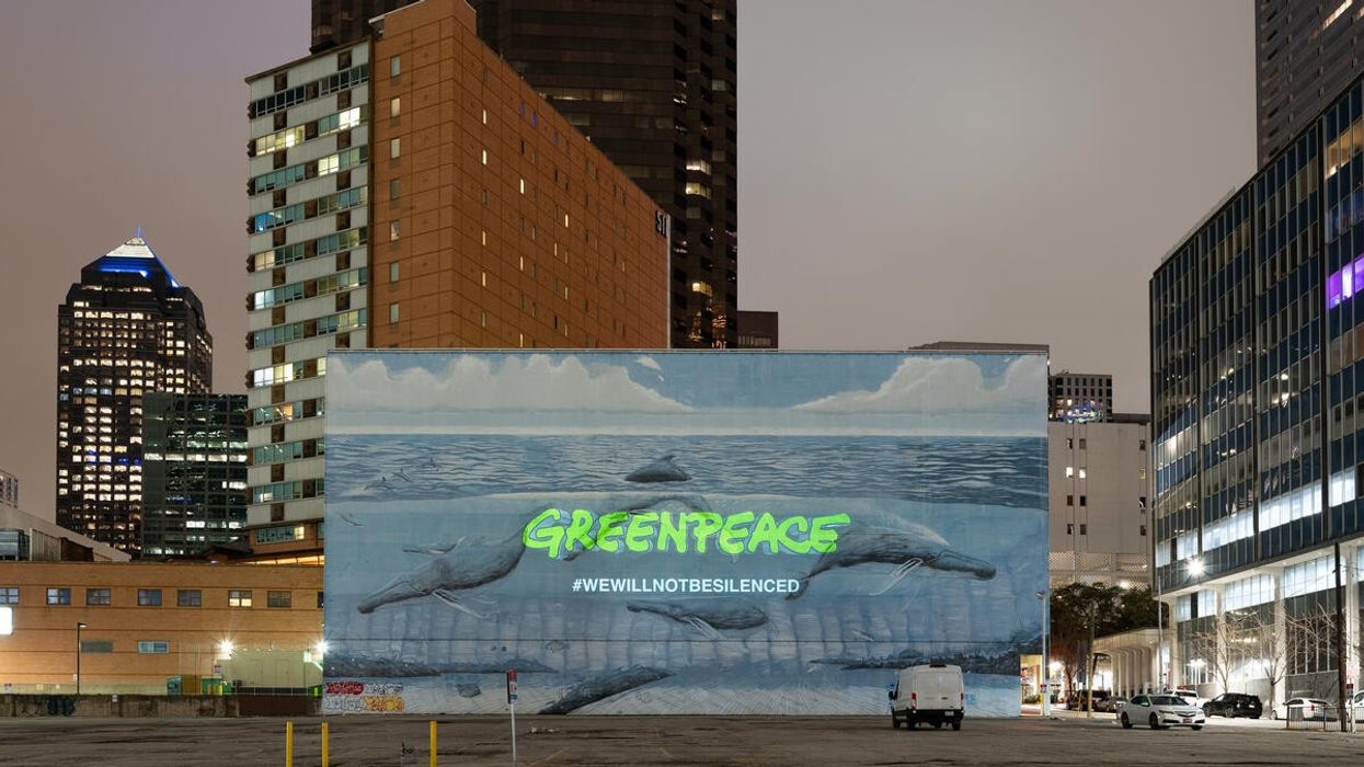Greenpeace USA billboard.