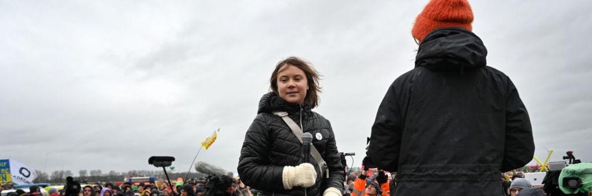Greta Thunberg at Clearance of Lützerath, Germany