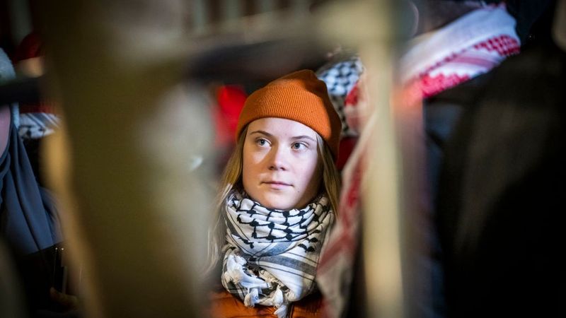 Greta Thunberg Speaks At Pro-Palestine Event