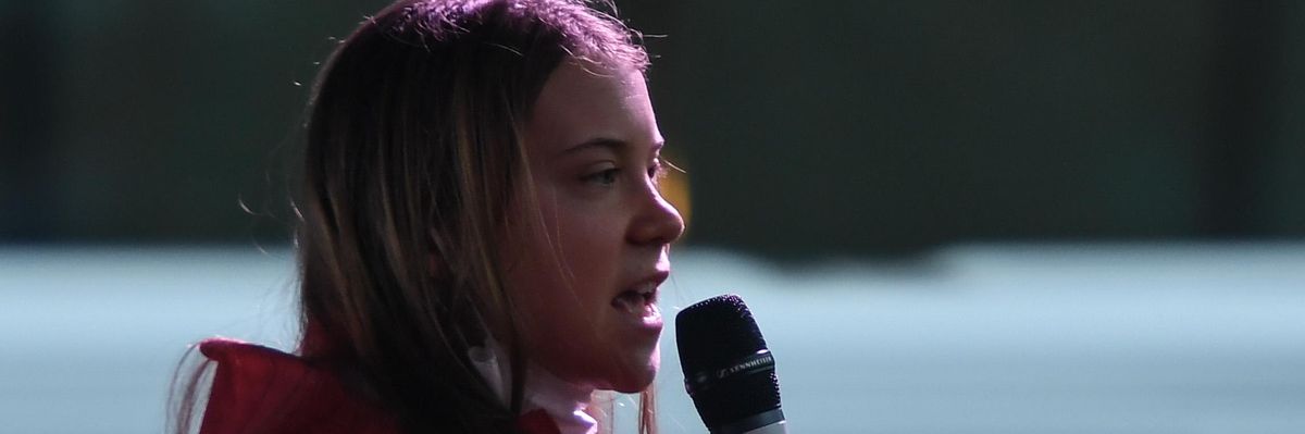 Greta Thunberg speaks in Glasgow