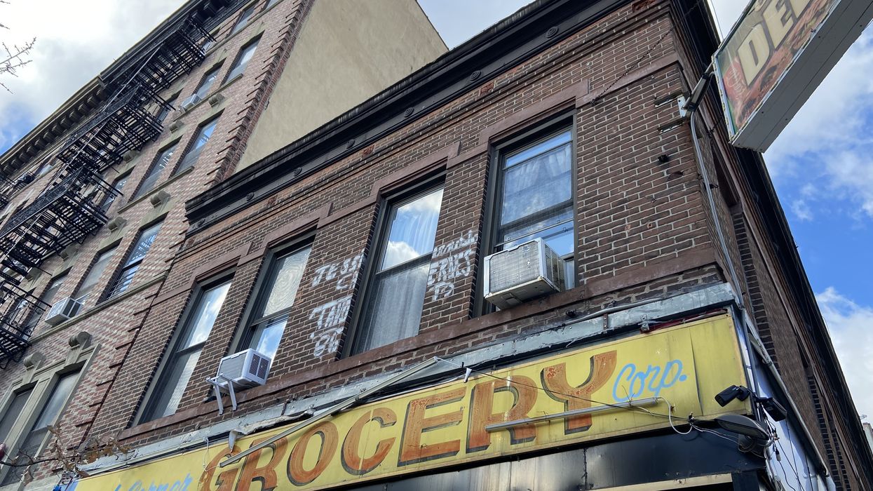 Groceries sign in New York City.