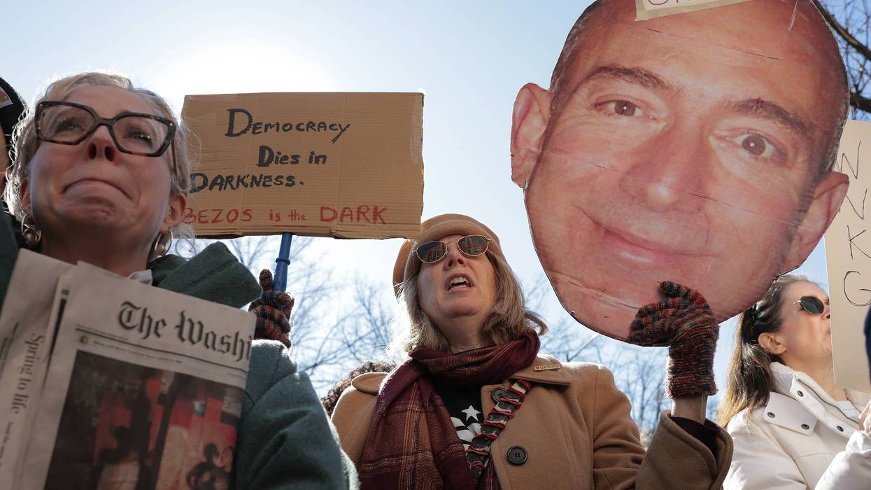 Guild Members Rally Outside The Washington Post After Layoffs