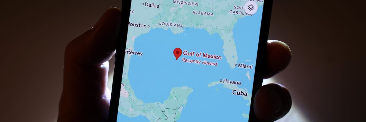 Gulf of Mexico on Google Maps.