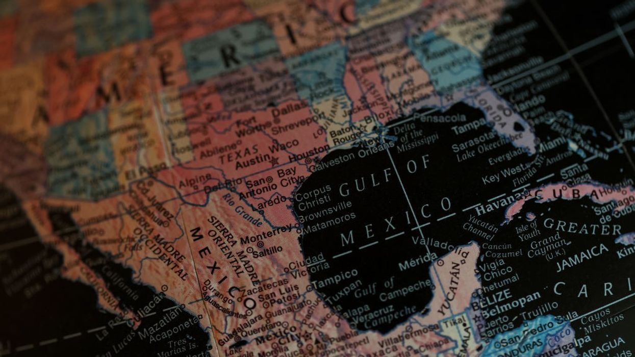 Gulf of Mexico shown on map in 2025