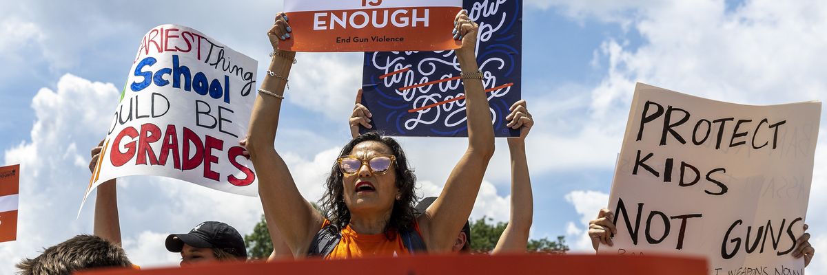 Gun control supporters in D.C.