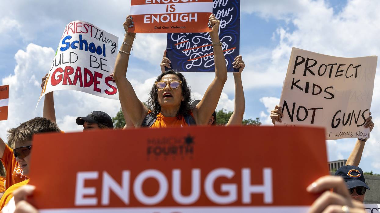 Gun control supporters in D.C.