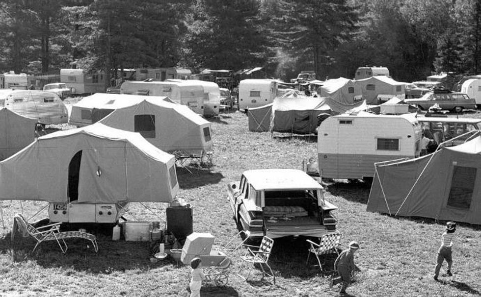 Gunstock Campground and Recreation Area, Guilford, New Hampshire, 1961. Eric M.Sanford/Flickr, CC BY-NC