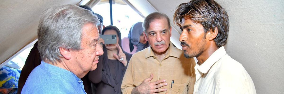 Guterres, Sharif and Pakistani man