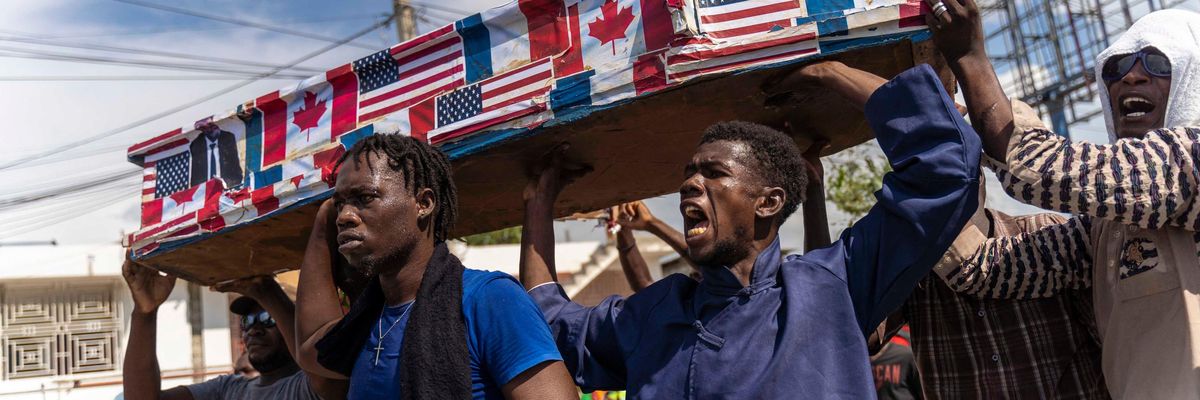 Haiti protest
