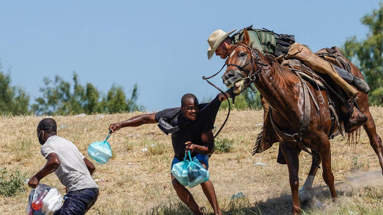 Haitian migrant whipped