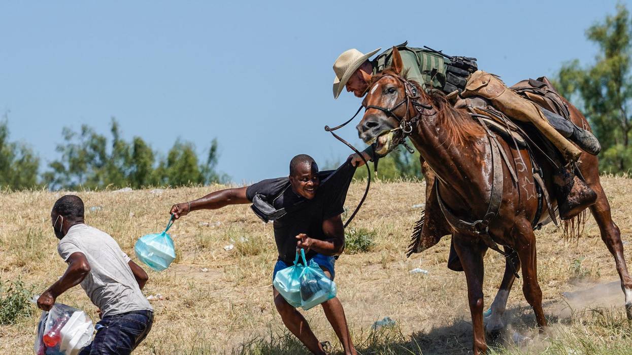 Haitian migrant whipped