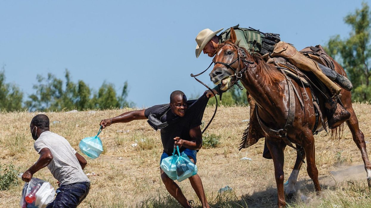 Haitian migrant whipped