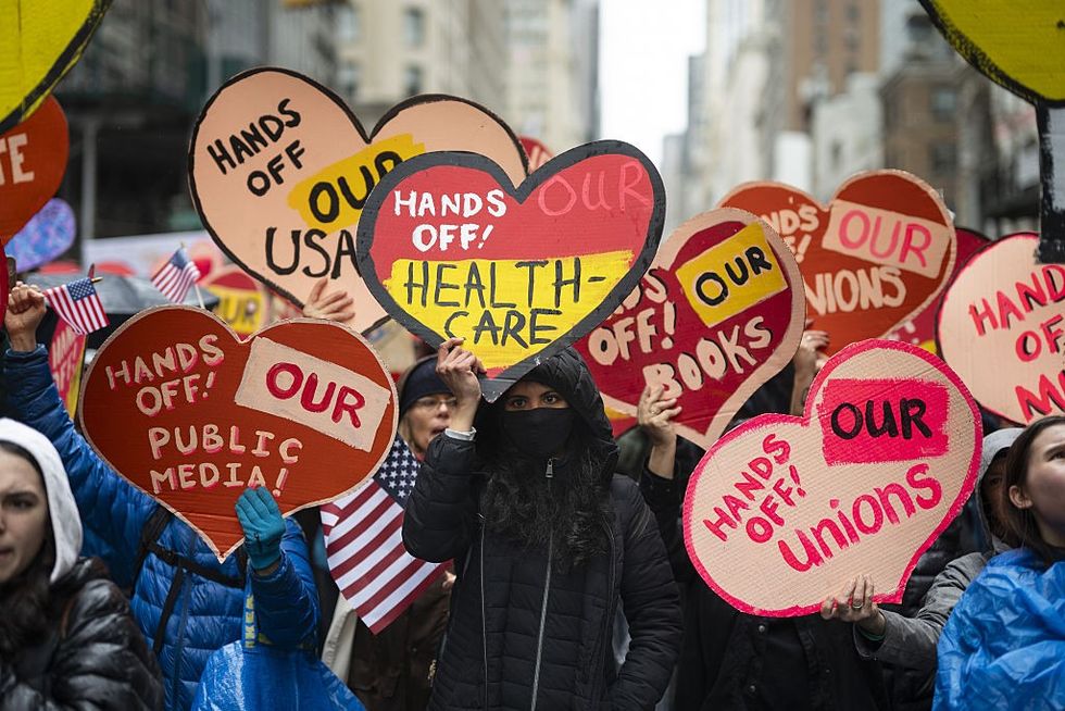 "Hands Off" protest in New York City