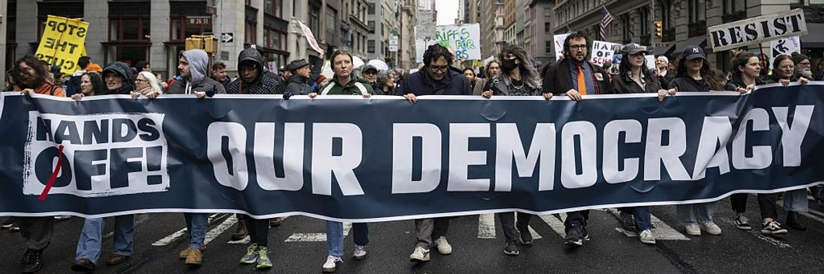 "Hands Off" protest in New York City
