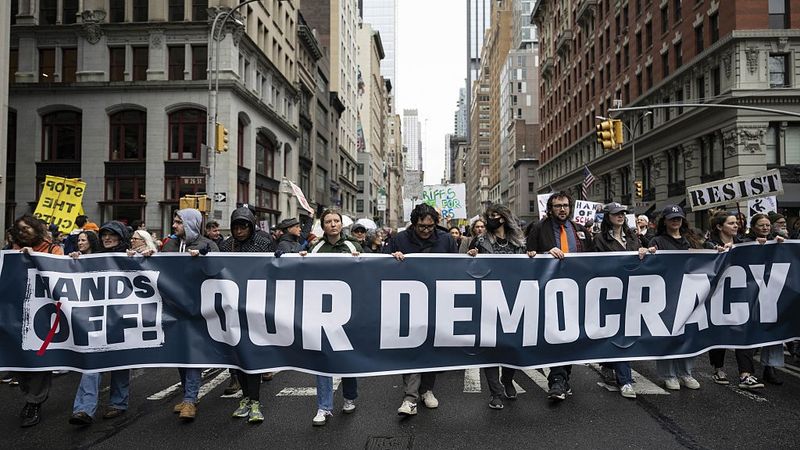 "Hands Off" protest in New York City