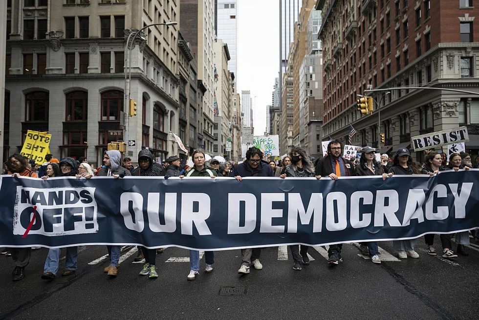 "Hands Off" protest in New York City